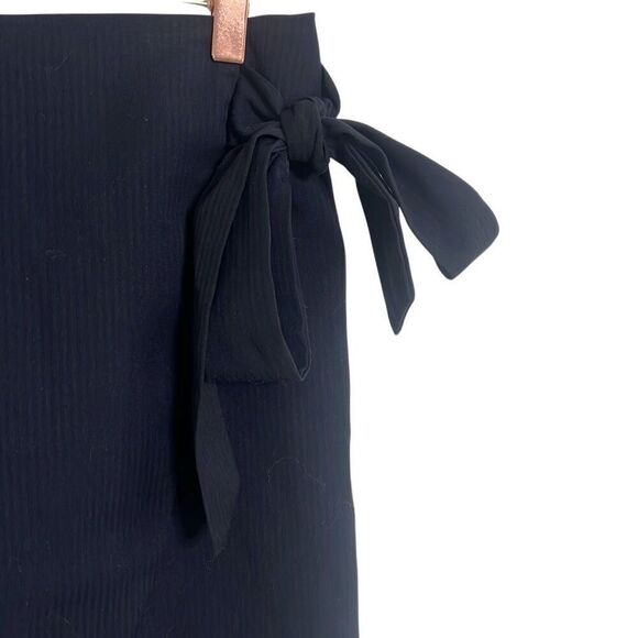 Tulle Wrap Tie Ribbon Mini Skirt Black Size Medium - Picture 3 of 8